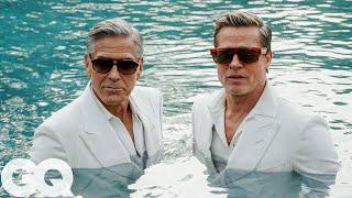 Brad Pitt & George Clooney's GQ Cover Shoot | Behind The Scenes