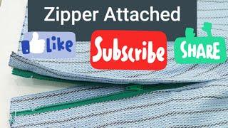 How to attach Zipper