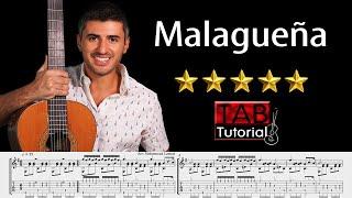 Malagueña | Fingerstyle Guitar Tutorial + Sheet & Tab