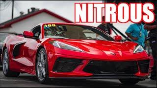 2020 C8 Corvette FIRST 1/4 Mile Test + Pulls on Nitrous! (We Launched it on the Highway)