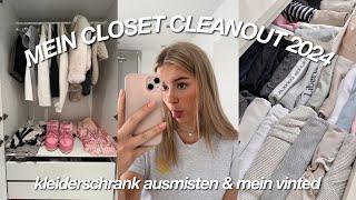 KLEIDERSCHRANK AUSMISTEN / mein vinted & closet cleanout / alles anprobieren ⭐️