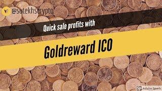 Quick sale profit with Goldreward ICO