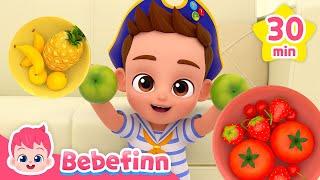  Food Songs | Play for Kids Eating | Bebefinn Nursery Rhymes Compilation