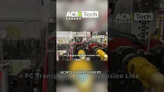 ACMTECH PC Transparent Tile Extrusion Line#machine #plastic #pc #tile