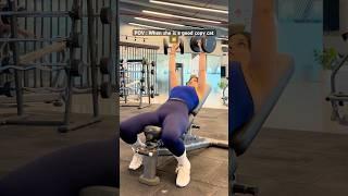 Perfect Copy cat #gym #gymgirl #fitness #couple #funny #motivation #workout #impress #trending #yt