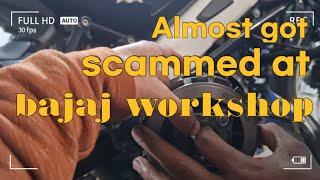 BAJAJ SERVICE CENTER KO JHUR SERVICING | second vlog |