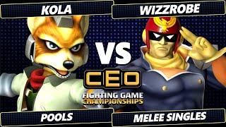 CEO 2024 - Kola (Fox) Vs. Wizzrobe (Captain Falcon) Smash Melee - SSBM