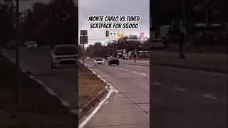 Monte Carlo Vs ScatPack grudge race for $5000 #dragrace #dodge #scatpack #montecarlo #chevy #race