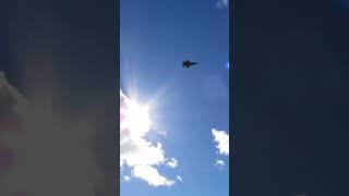 Two Magnificent F35s Approach RAF Valley on Anglesey, Do Circuits with Low Passes, Then Leave.