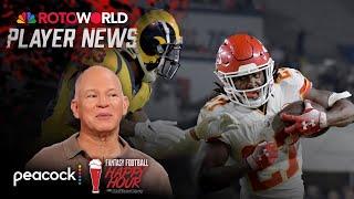 Can Chiefs' Kareem Hunt step in for Isaiah Pacheco? | Fantasy Football Happy Hour | NFL on NBC