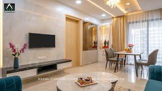 Pastel-Themed 2 BHK Flat Interior Design in Pune at Rama Metrolife I Tathawade I PCMC By Jay Bhoi