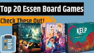 Top 20 Most Anticipated Essen Board Games, 10 I've Played, 10 I Haven't