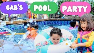 🟥 Gab's Exciting Birthday Pool Party! | Marie & Amelia