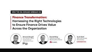 Webinar - Finance Transformation