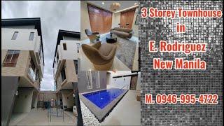 3 Storey Townhouse in E. Rodriguez, New Manila