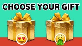 Choose your gift  2 gift box challenge #pickonekickone #wouldyourather #giftboxchallenge