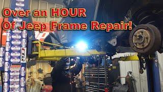 1 Hour of un-cut Jeep Frame Repair!.........Enjoy!