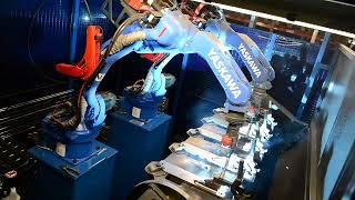 7th Axis Robotic Rotary positioner with Twin Robotic Welding Automation 7th axis