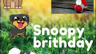 (Snoopy brithday)The Elle Bear vlogs