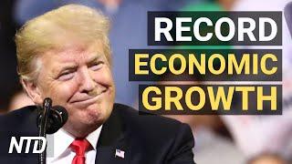 US economy reports record Q3 growth; Consumers stockpile food; GrubHub sued | NTD Business