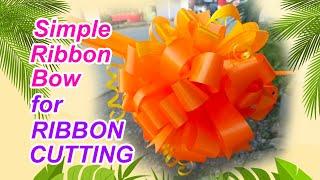 How to make ribbon ball for ceremony ribbon cutting