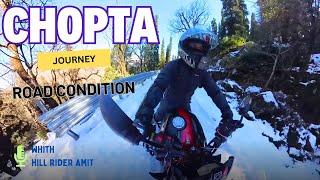 chopta snowfall | tungnath temple winter Trek 2025 | bike ride in snow