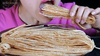 Real Mukbang ASMR Eating Sesame Thin Strips No Talking