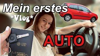 Ich bekomme mein allererstes Auto | mein Erstwagen *Vlog* + Car Tour | jennybelly