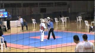 Copa Brasil de TKD 2011, Waldomiro Amorim X Inaldo Nascimento AL (azul) Final - Master I  68Kg.