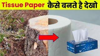 Tissue Paper कैसे बनते है देखो  TISSUE PAPER Making Process in Hindi