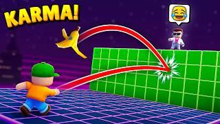 TOP 100 KARMA MOMENTS IN STUMBLE GUYS!
