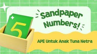 APE untuk Anak Tuna Netra | Sandpaper Numbers