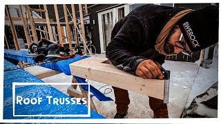 Roof Trusses using Bosch GKS 18v 68 GC