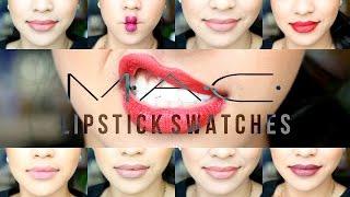 MAC Lipstick Collection and swatches 2015