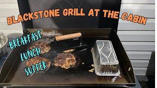 Blackstone Grill Cooking At My Newfoundland Cabin - Breakfast,Lunch,Supper #blackstone #cabincooking