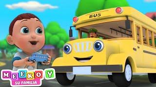 Las Ruedas Del Bus | Canciones Infantiles | Meeko's Family en Español