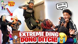 EXTREME DING DONG DITCH Part 16!! | COLLEGE EDITION *GONE WRONG*