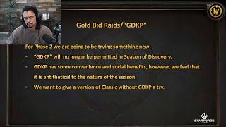 GDKP Banned in SoD Phase 2