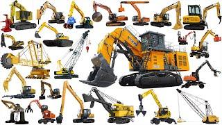 EXCAVATOR Vehicles - Tổng hợp Máy Xúc, Cần Cẩu | Crane, Digger, Excavator, Hammer, Grapple, Auger