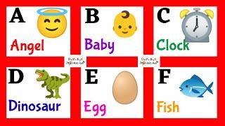 Learn Alphabet with Live Examples | a to z words | ABCD | A to Z Learning Video | A to Z with Words