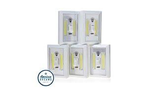 Promier COB LED Wireless Light Switch 5pack