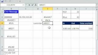 Excel Magic Trick 582: Excel Errors  9 Types - What They Mean - How To Fix Them