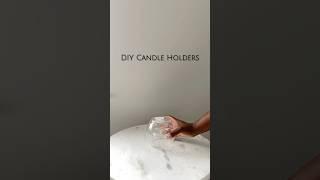 DIY candle holder inspo| DIY candle holders| Dollar Tree DIY candle holders #diyhomedecor #diyideas