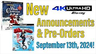 New 4K UHD Blu-ray Announcements & Pre-Orders for September 13th, 2024!