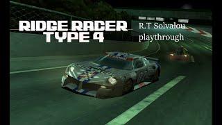 Ridge Racer Type 4 - R.T Solvalou playthrough