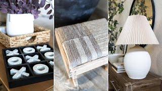 DIY THRIFT FLIP HOME DECOR IDEAS // FAUX MARBLE PAINTING, LAMP & VINTAGE STOOL