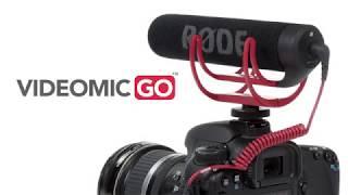 Rode VideoMic GO Light Weight On-Camera Microphone, Delivers clear, crisp, directional audio