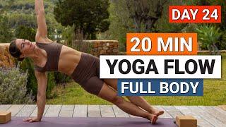 20 Min Full Body Yoga Flow | Day 24 - 30 Day Improvers Yoga Challenge