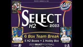 2023 Select Football H2 + HOBBY (6 Box) TEAM Break #1 eBay 09/21/24