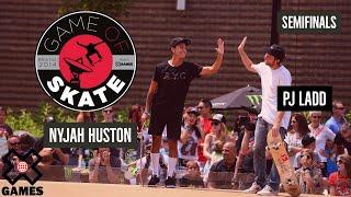 PJ Ladd vs. Nyjah Huston: GAME OF SKATE SEMIFINALS | World of X Games